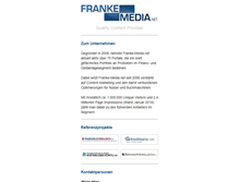Tablet Screenshot of franke-media.net
